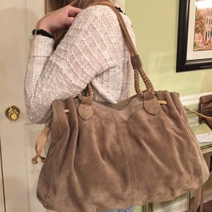 J.Jill taupe hobo bag